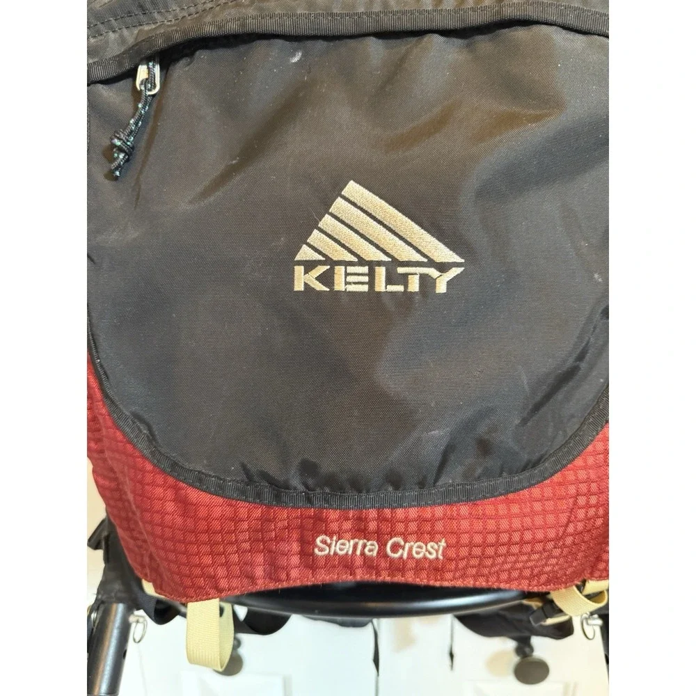 Vintage KELTY Large External Metal Frame Backpack  Sierra Crest Red Great Shape!